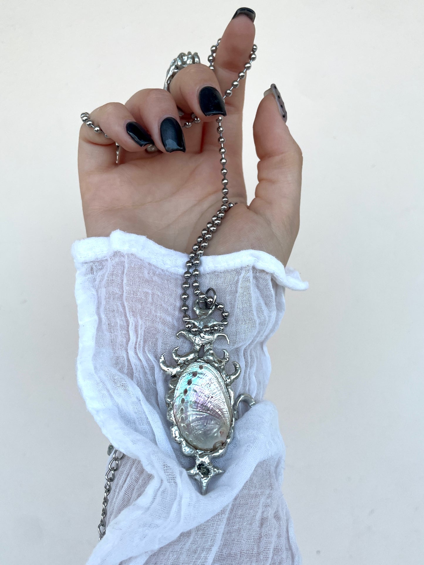 Moonlit Shell Pendant