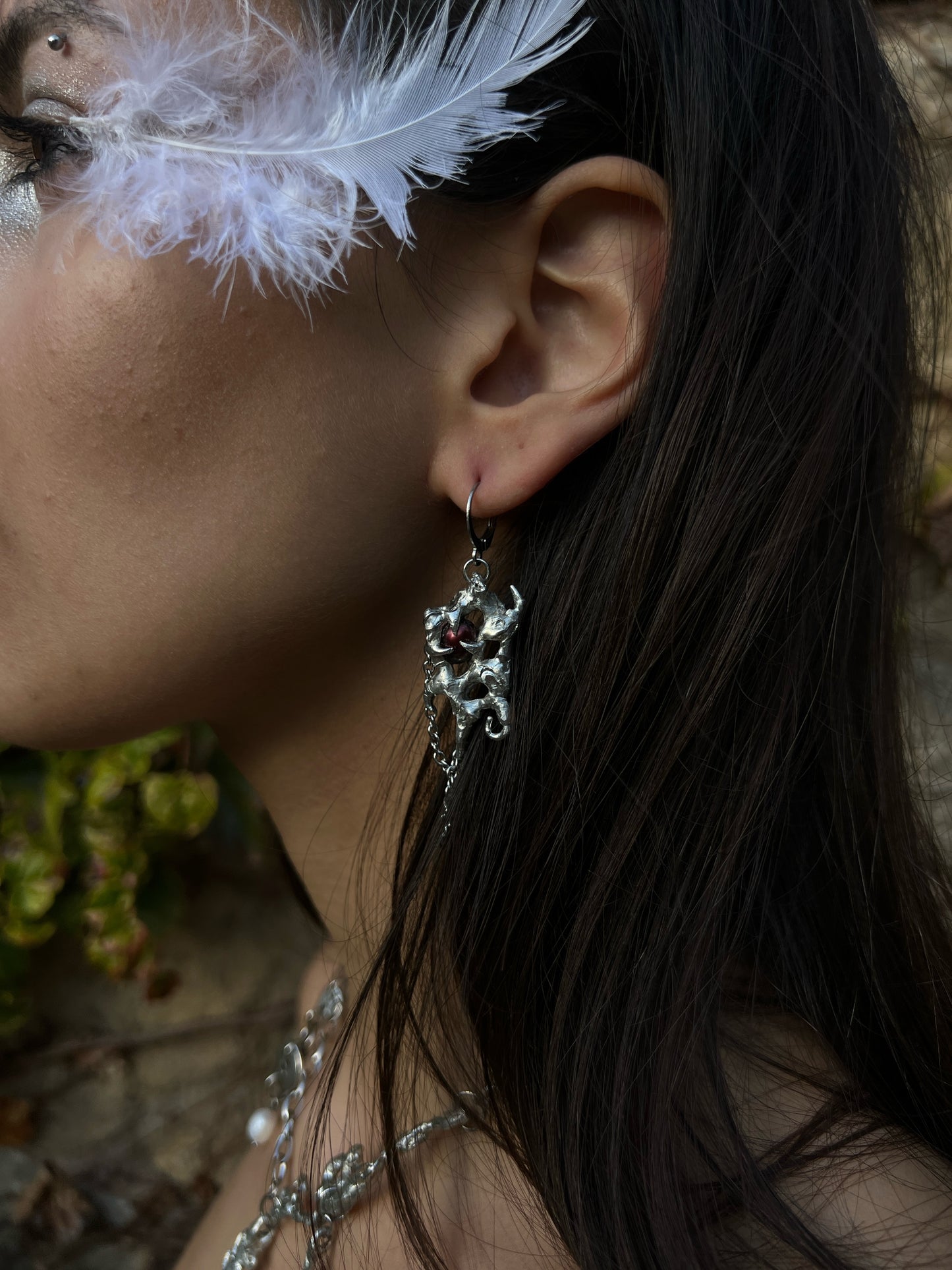 “Caged Hearts” Earrings