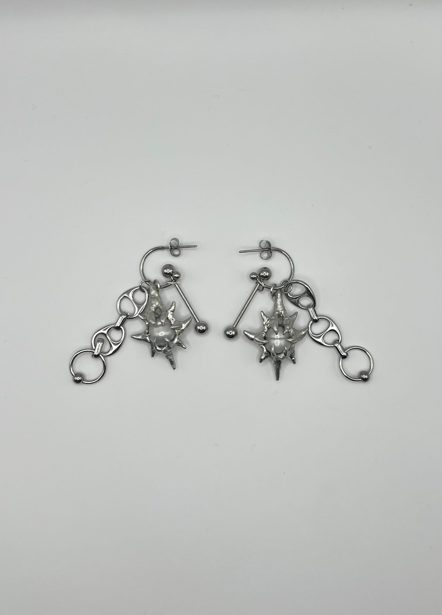 “Chrome Stars” Earrings