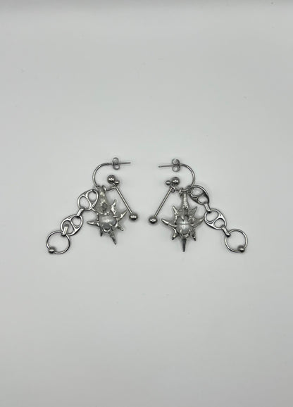 “Chrome Stars” Earrings