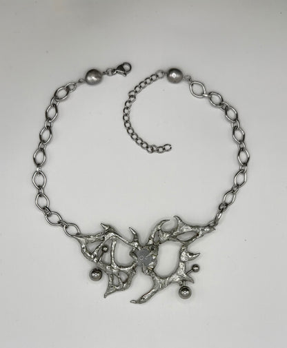 Pierced Feathers Necklace