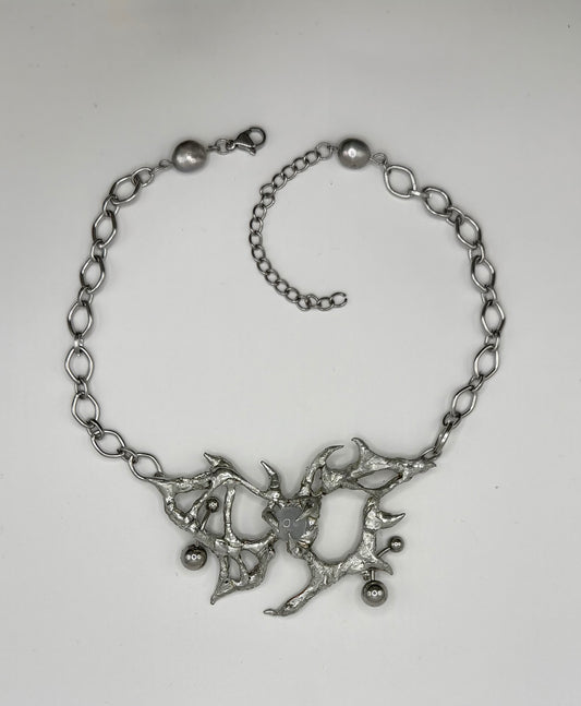 Pierced Feathers Necklace