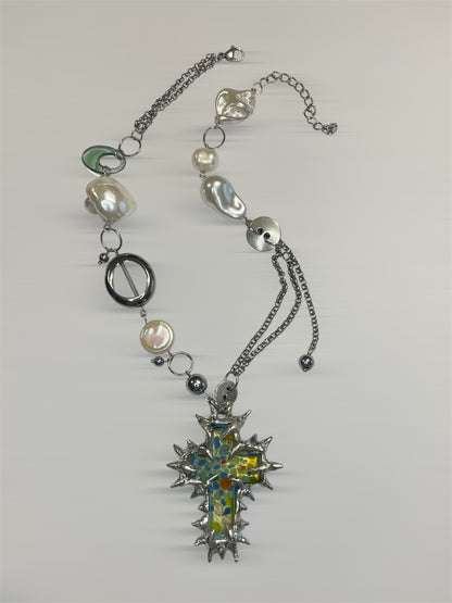 Halo Mosaic Necklace