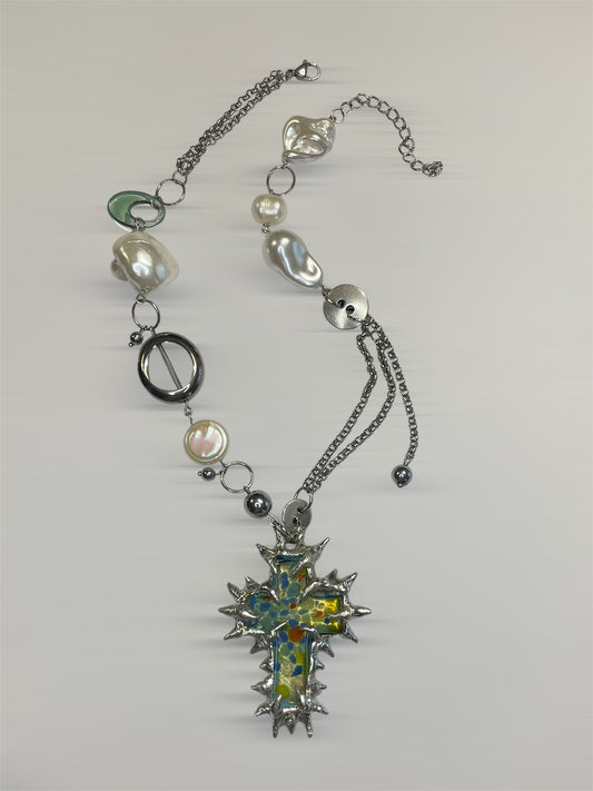 Halo Mosaic Necklace