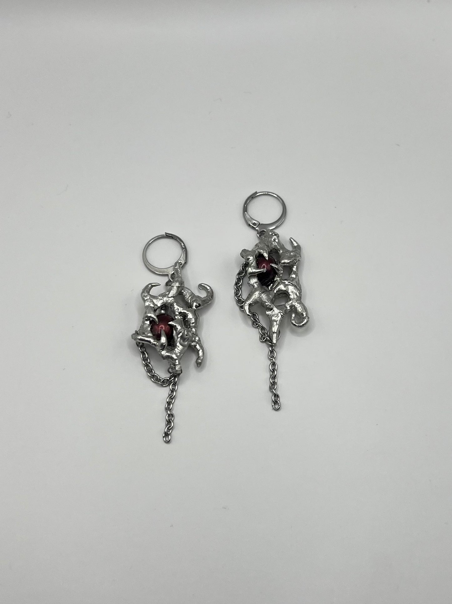“Caged Hearts” Earrings