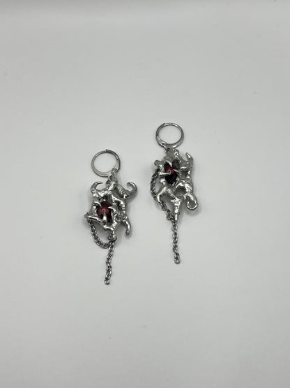 “Caged Hearts” Earrings