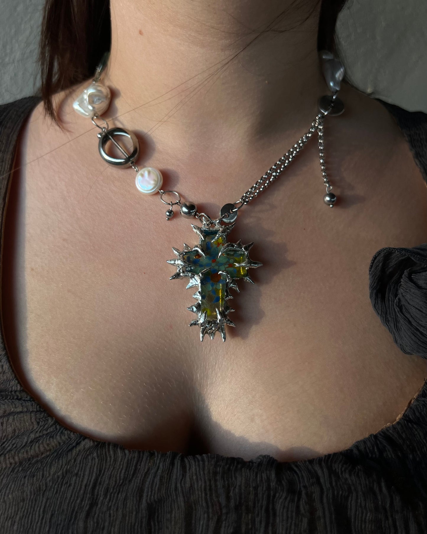 Halo Mosaic Necklace