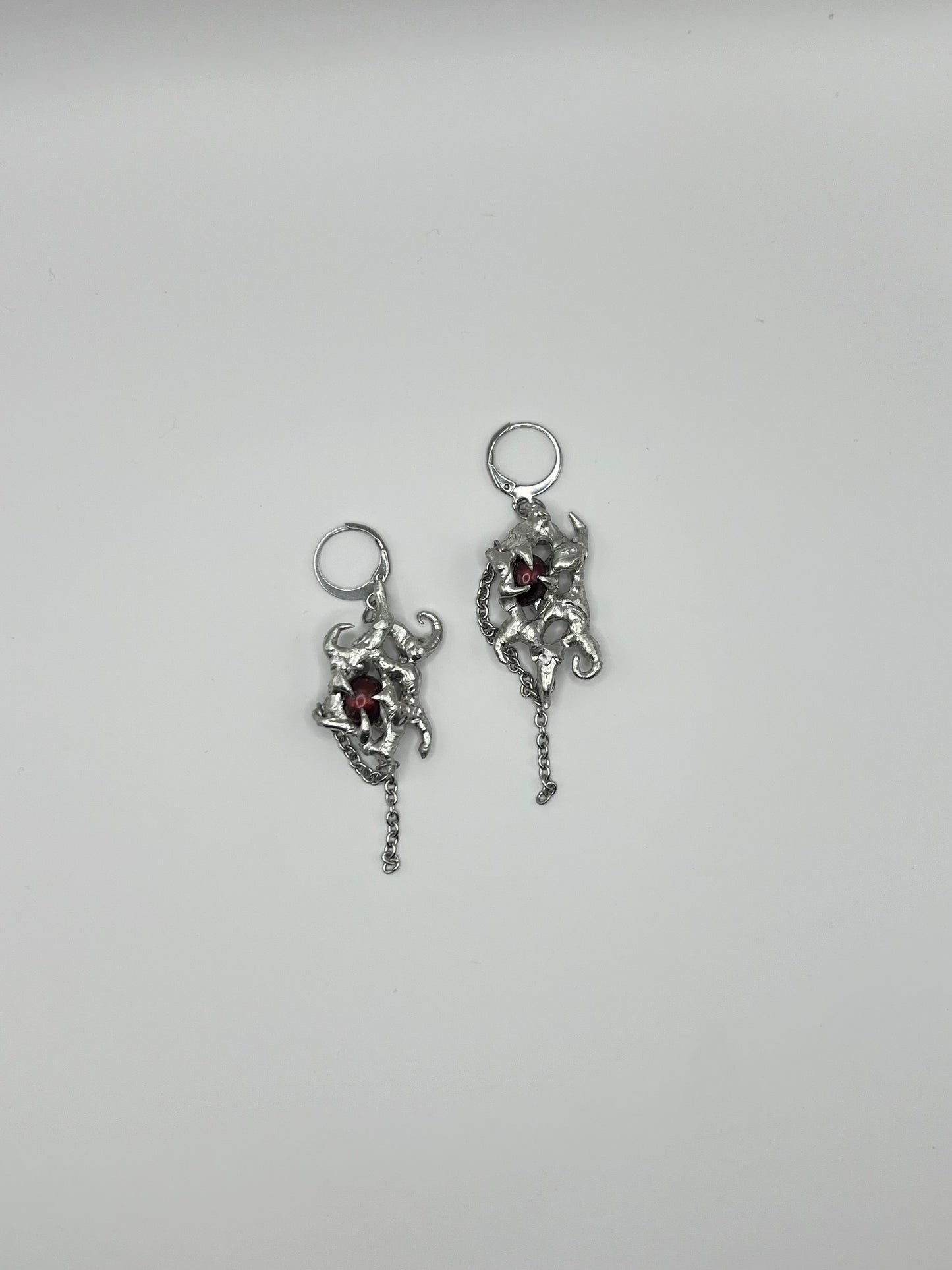 “Caged Hearts” Earrings