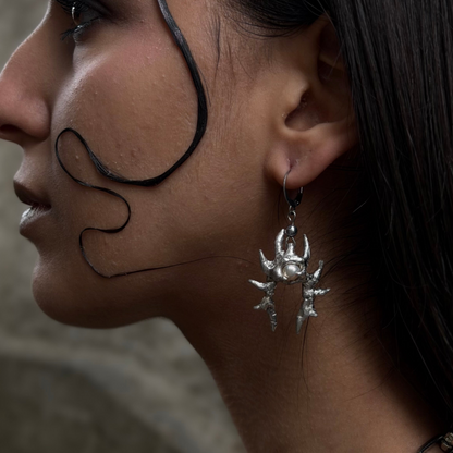 Pearly Horns Earrings