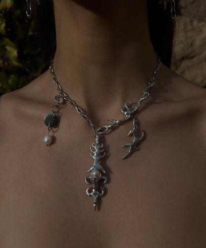 Sword of Pearls Necklace